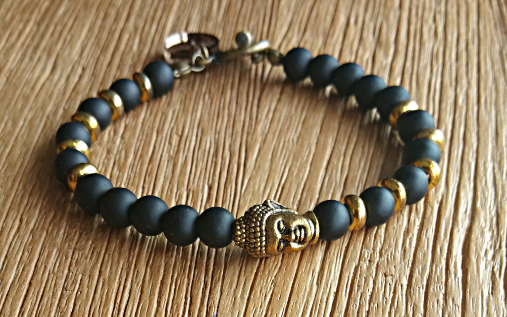 Believe Collection - Buddha 2015 Gold with Obsidian