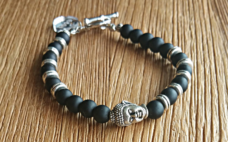Believe Collection - Buddha 2015 Silver with Obsidian