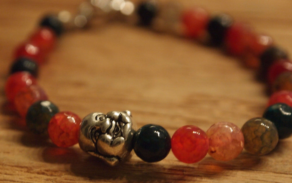 Believe Collection - Laughing Buddha with Mixed Agate